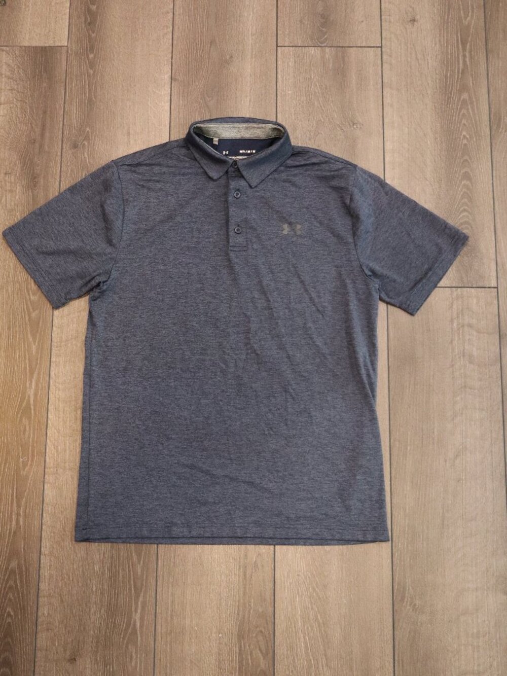 Mens Blue Under Armour Golf Polo Sz M